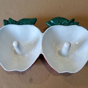 Enamel double  Apple baker . Unbranded